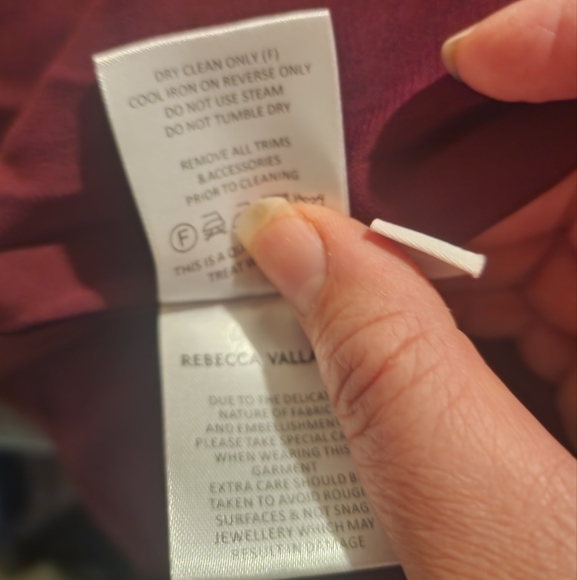 REBECCA VALLANCE Midnight Kiss belted flocked lace midi polka dot dress sz 8 - Picture 6 of 8